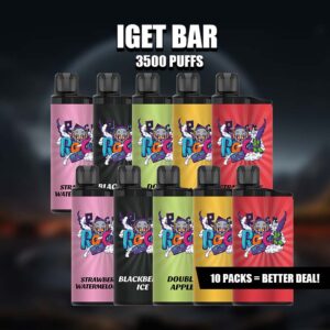 IGET Bar 3500Puffs Strawberry Watermelon Hard Candy