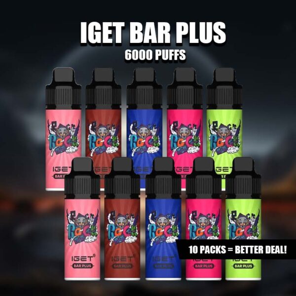 IGET Bar Plus 6000Puffs Strawberry Watermelon Ice